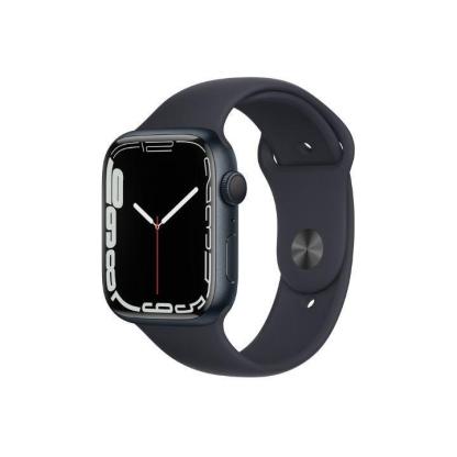 Apple Watch Series 7 (2021) GPS + Cellular 45 mm - Aluminium Midnight - Sport band Black