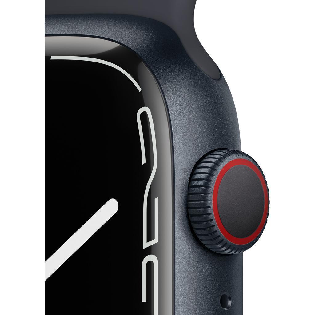 Apple Watch Series 7 (2021) GPS + Cellular 45 mm - Aluminium Midnight - Sport band Black