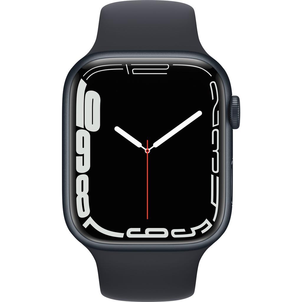 Apple Watch Series 7 (2021) GPS + Cellular 45 mm - Aluminium Midnight - Sport band Black