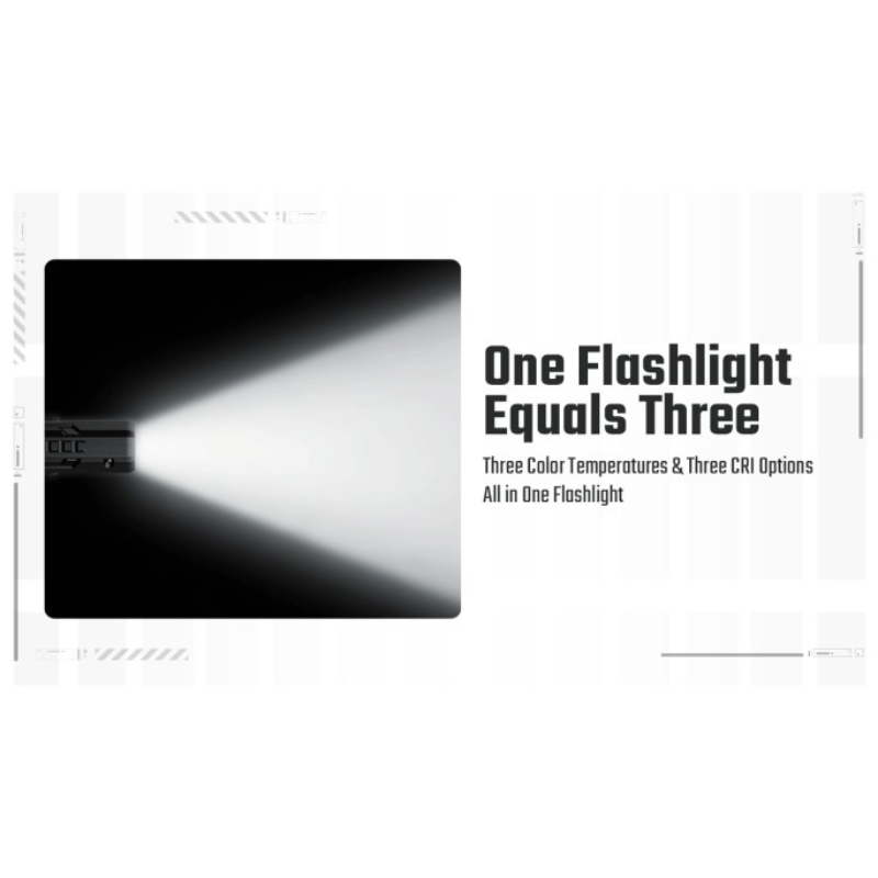 Nitecore EDC07 MCT UHE LED 1500L High CRI Three Color Temperatures EDC Flashlight