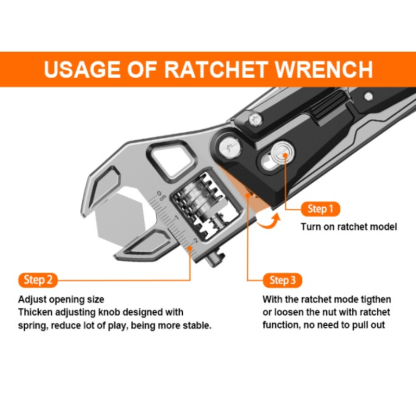 NexTool NE20362A Adjustable Wrench Pliers W4 Multitool 