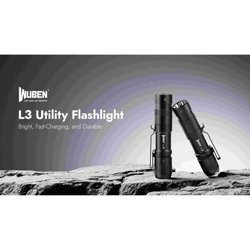 Wuben L3 3000 Lumens EDC Tactical Pocket Flashlight