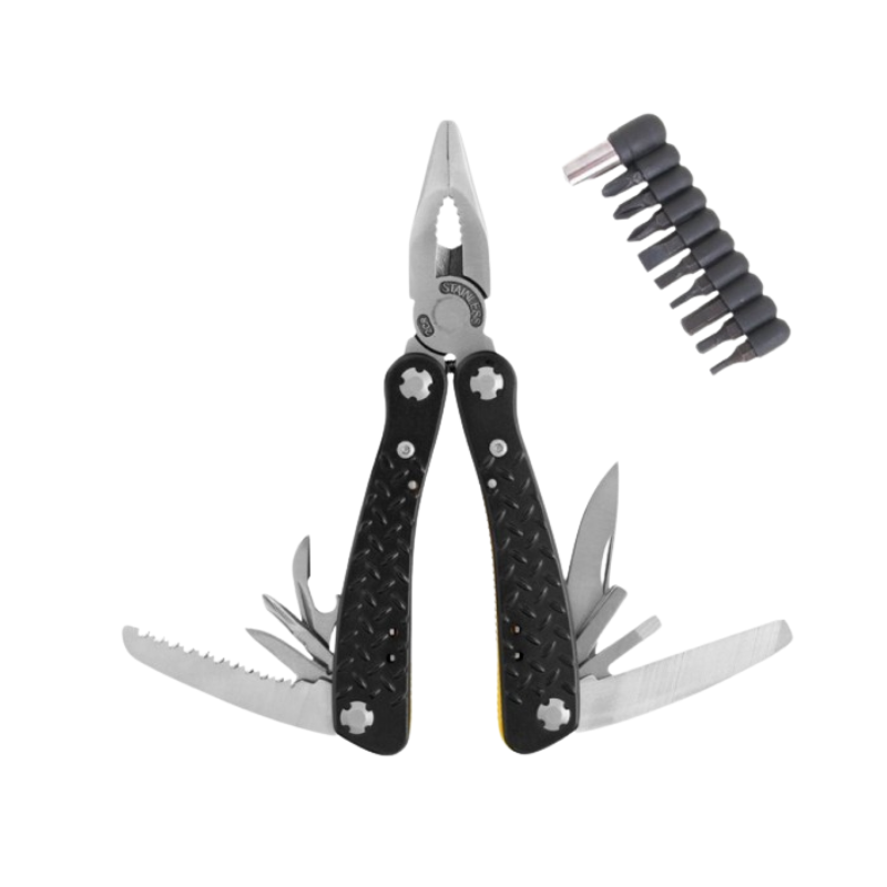 Ganzo G106 Full Size Black Handle Multitool Plier