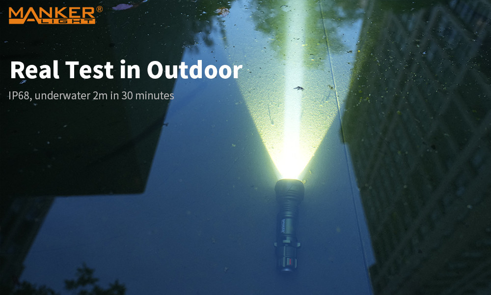 Manker Striker Mini Rechargeable EDC Tactical Flashlight 635 Lumens