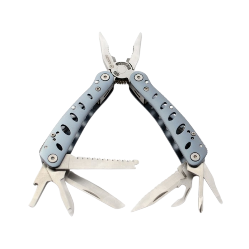Ganzo G101H Full Size Grey Handle Multitool Plier with Bits
