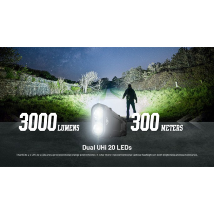 Nitecore EDC25 2x NiteLab UHi 20 LED 3000L CW Rechargeable Flashlight