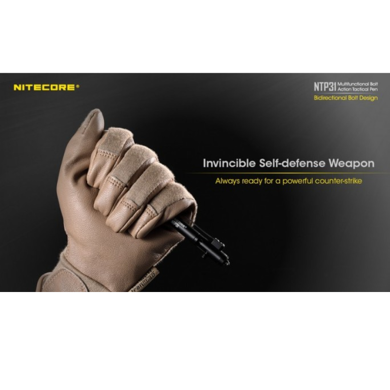 Nitecore NTP31 Aluminium Alloy Bolt Action Multi-functional Tactical Pen