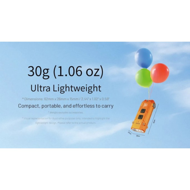 Nitecore TIP3 MCT UHE 720L LED Rechargeable Keychain Flashlight