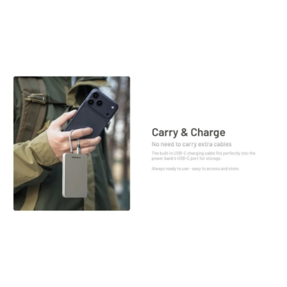 Nitecore Pocket 5 Magnetic Built-in USB-C Cable Pocket Power Bank