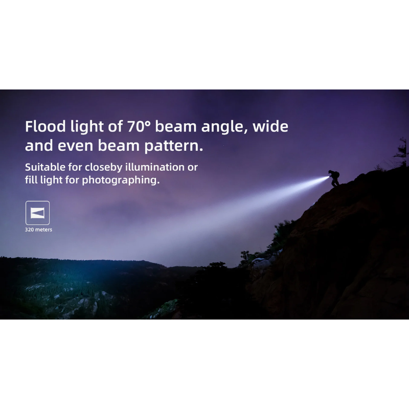 WUBEN L60 Zoomable LED Self Defense Hunting Flashlight - 1200 Lumens