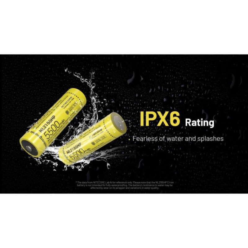 Nitecore 21700 5500mAh 20A 3.6V Rechargeable Protected Li-ion Battery NL2155HP