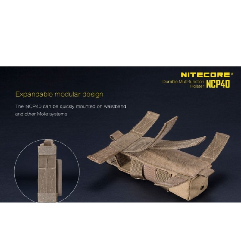 Nitecore NCP40 Cordura Multi-Function Tactical Holster - Black