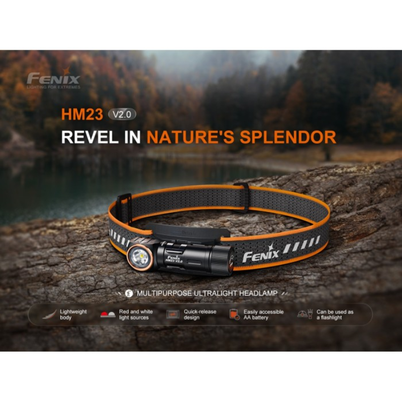 Fenix HM23 V2.0 Luminus SST20 LED AA-Powered 300L Headlamp