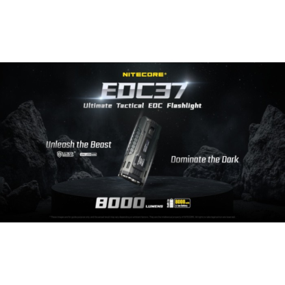 Nitecore EDC37 NiteLab UHi 20 MAX LED 8000 Lumens High Performance EDC USB Rechargeable Flashlight