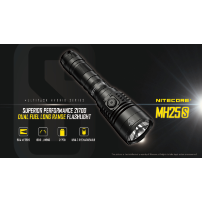 Nitecore MH25S Luminus SST-40-W LED USB Rechargeable 1800L LED Flashlight