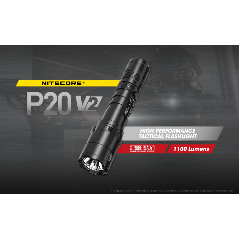 Nitecore P20 V2 1100 Lumens CREE XP-L2 V6 LED Flashlight