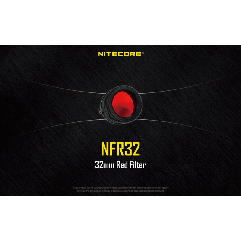 Nitecore 32mm Red Filter NFR32
