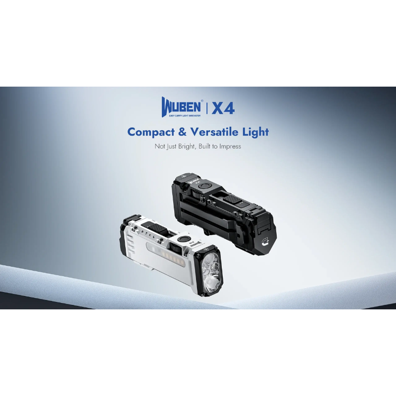 Wuben X4 Compact Multi-Function 1500 Lumen EDC Tactical Flashlight