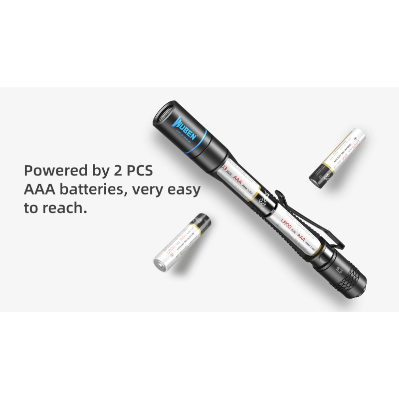 Wuben E19 High CRI Portable EDC Pen LED Flashlight - 200 Lumens