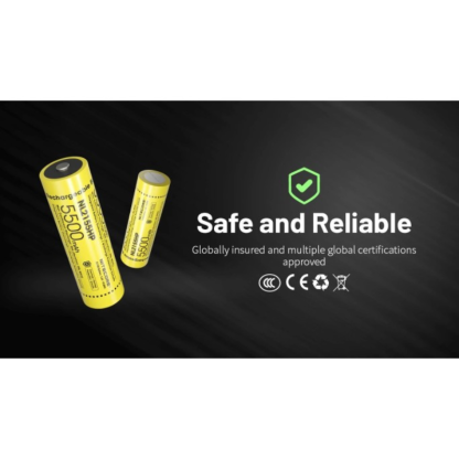 Nitecore 21700 5500mAh 20A 3.6V Rechargeable Protected Li-ion Battery NL2155HP