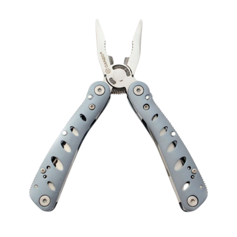 Ganzo G101H Full Size Grey Handle Multitool Plier with Bits