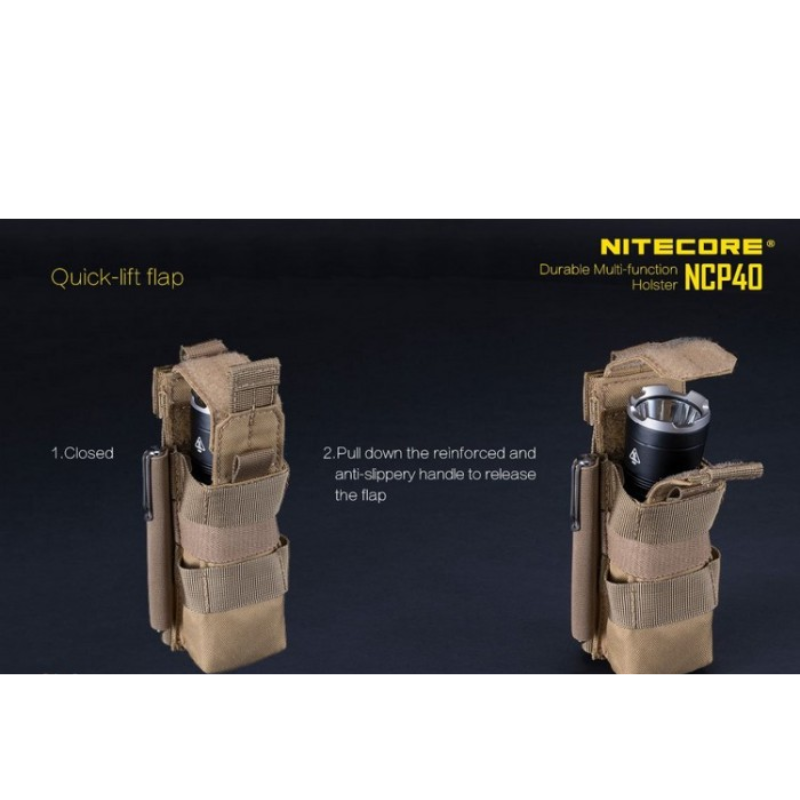 Nitecore NCP40 Cordura Multi-Function Tactical Holster - Black