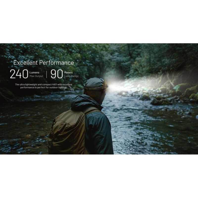 Nitecore HA11 UHE 240L Ultra Lightweight LED Headlamp