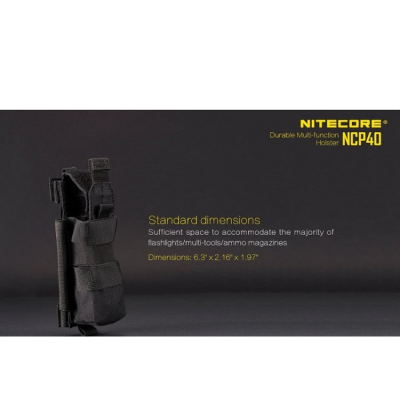 Nitecore NCP40 Cordura Multi-Function Tactical Holster - Black