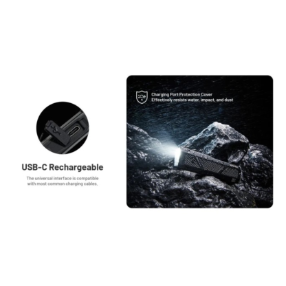 Nitecore EDC17 NiteLab UHi 25 LED 1500 Lumens EDC USB Rechargeable Flashlight