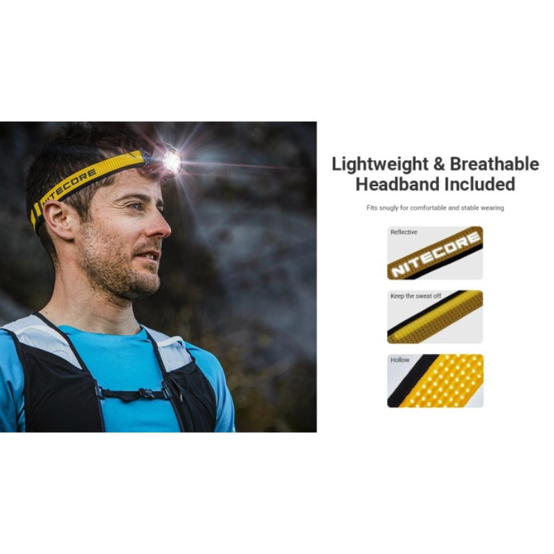 Nitecore UT27 MCT 800L High CRI Three Colour Temperatures Rechargeable Headlamp (Pro Package)
