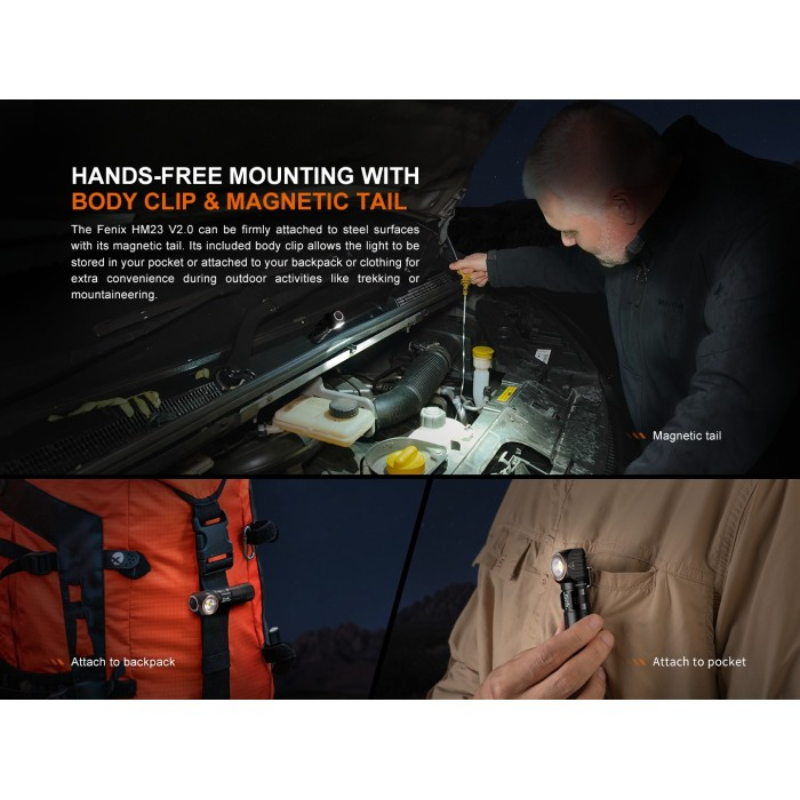 Fenix HM23 V2.0 Luminus SST20 LED AA-Powered 300L Headlamp