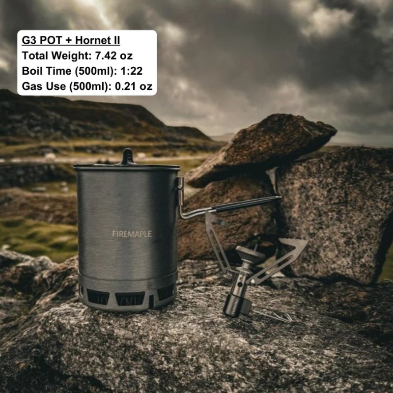 FIREMAPLE Petrel Ultralight Pot with heat exchanger 600ml