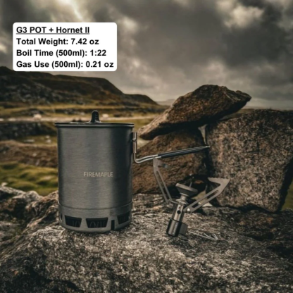 FIREMAPLE Petrel Ultralight Pot with heat exchanger 600ml