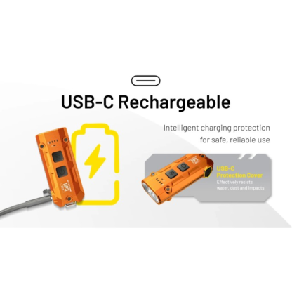 Nitecore TIP3 MCT UHE 720L LED Rechargeable Keychain Flashlight