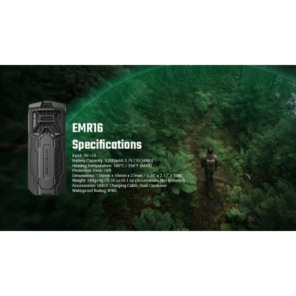 Nitecore EMR16 FCB 3.0 Portable Electronic Mosquito Repeller