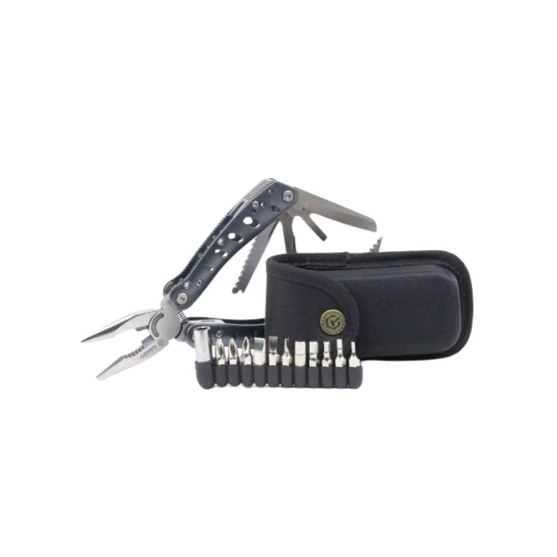 Ganzo G101H Full Size Grey Handle Multitool Plier with Bits