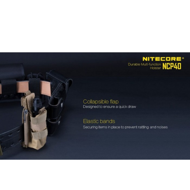 Nitecore NCP40 Cordura Multi-Function Tactical Holster - Black