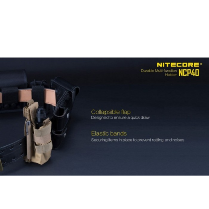 Nitecore NCP40 Cordura Multi-Function Tactical Holster - Black