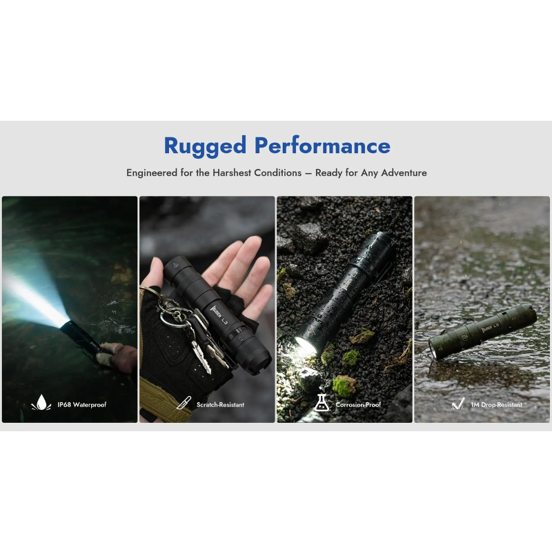 Wuben L3 3000 Lumens EDC Tactical Pocket Flashlight