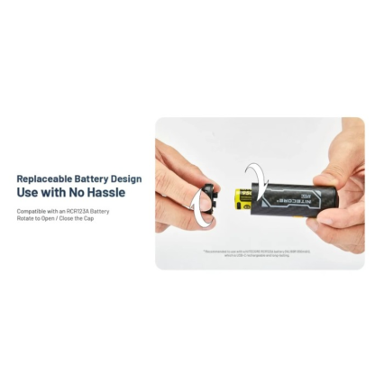 Nitecore AP05C Ultra Lightweight Carbon Fiber Air Pump + NL169R Battery