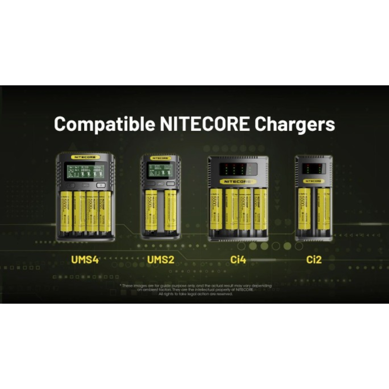 Nitecore 21700 5500mAh 20A 3.6V Rechargeable Protected Li-ion Battery NL2155HP