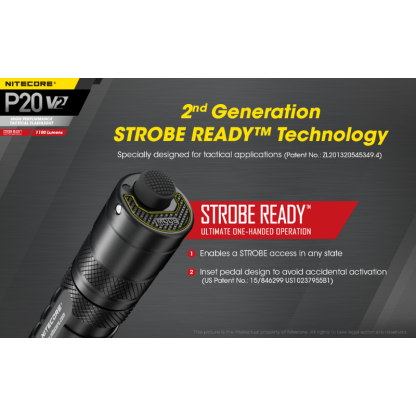 Nitecore P20 V2 1100 Lumens CREE XP-L2 V6 LED Flashlight
