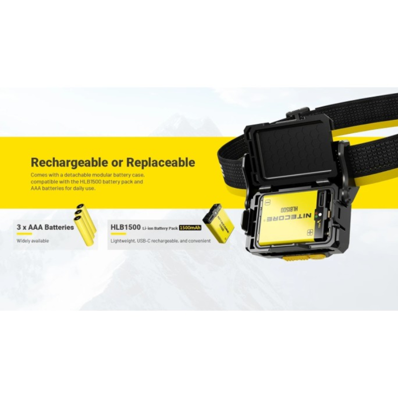 Nitecore HA29 UHE NiteLab MCT UHE LED 1200L Rechargeable Headlamp