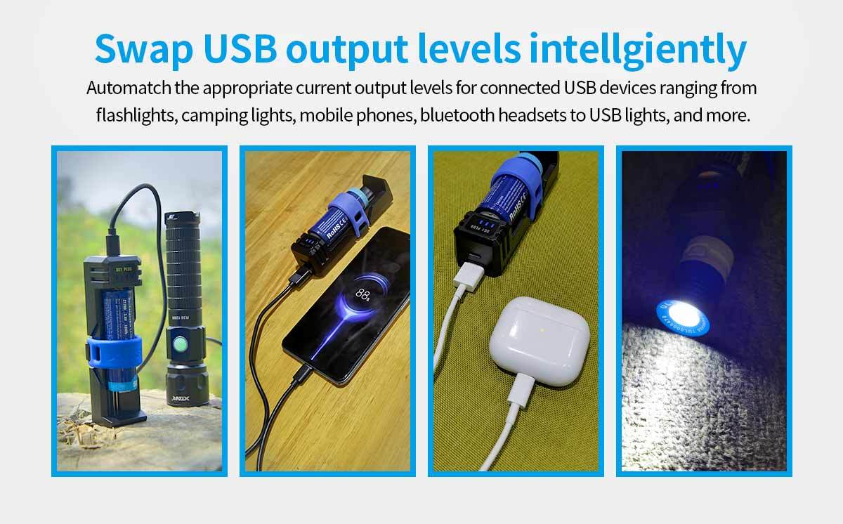 XTAR SC1 PLUS Tiny Power Bank & Li-ion Battery Charger