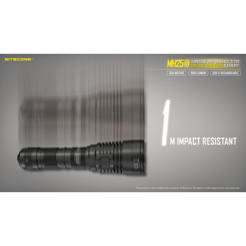 Nitecore MH25S Luminus SST-40-W LED USB Rechargeable 1800L LED Flashlight