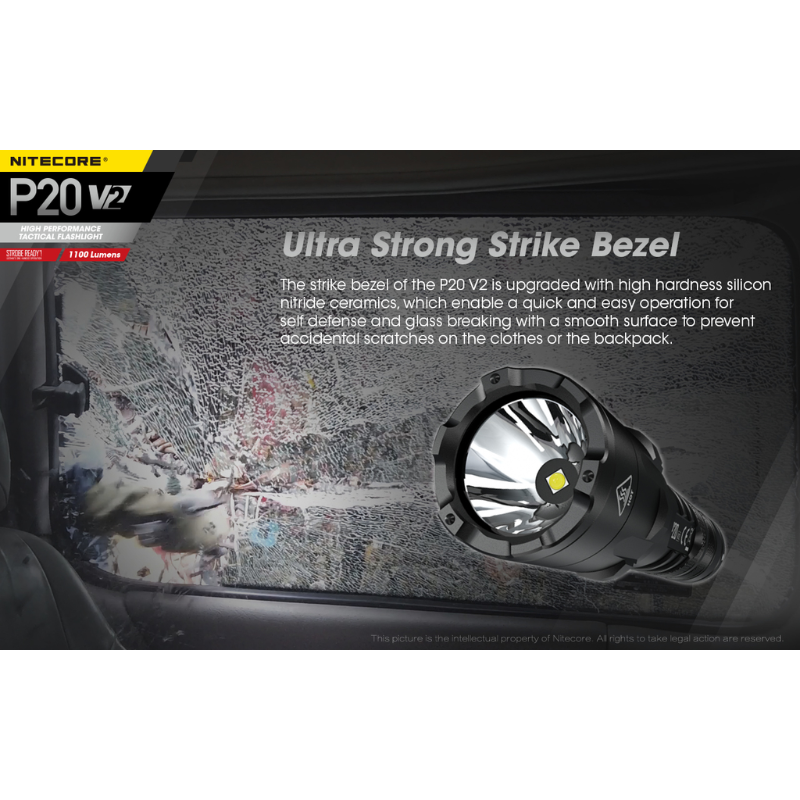 Nitecore P20 V2 1100 Lumens CREE XP-L2 V6 LED Flashlight