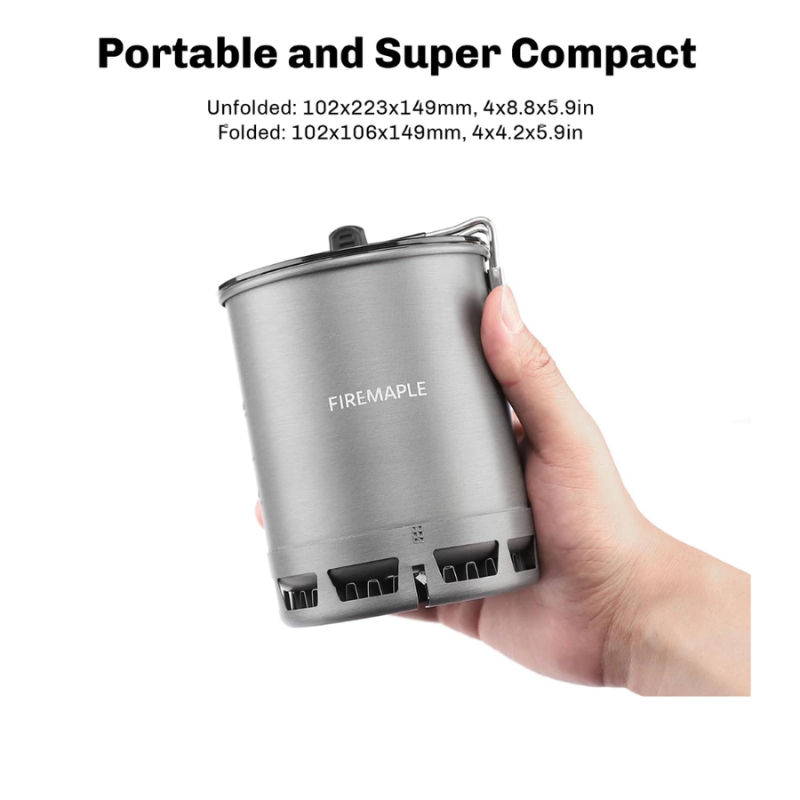 FIREMAPLE Petrel Ultralight Pot with heat exchanger 600ml