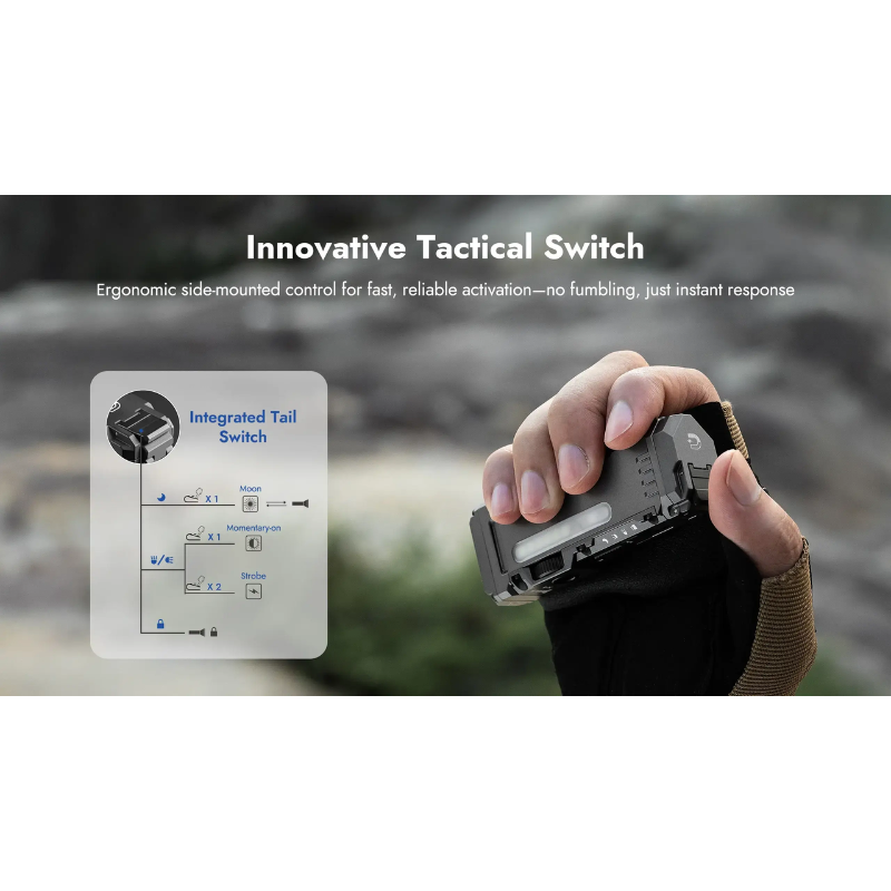 Wuben X4 Compact Multi-Function 1500 Lumen EDC Tactical Flashlight