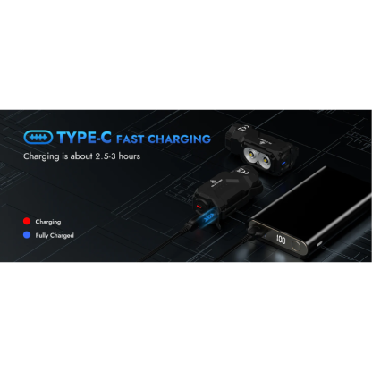 Wuben Battery Extender Tube for Wuben E7 Headlamp