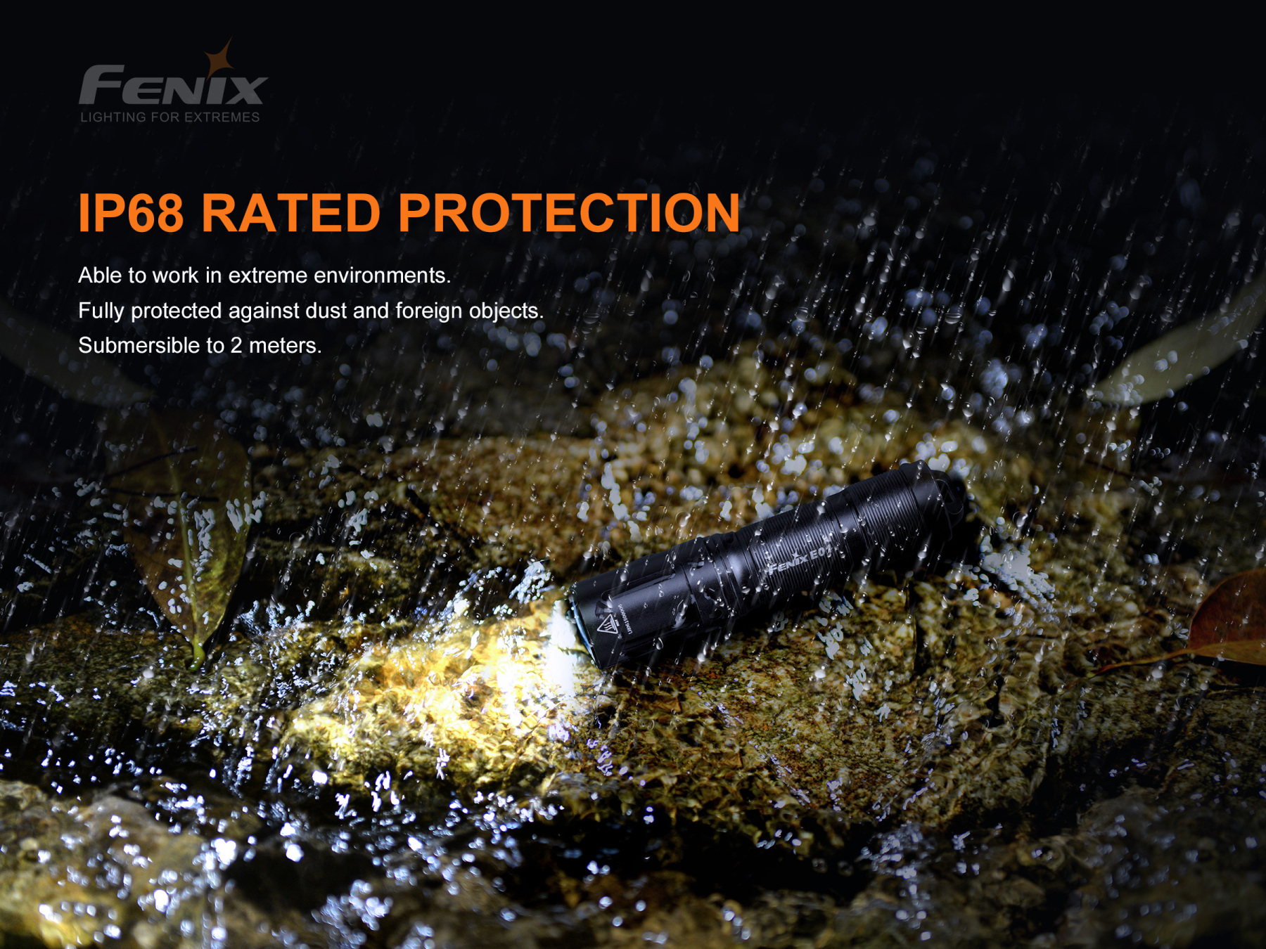 Fenix E01 V2.0 Keychain Flashlight 100 Lumens